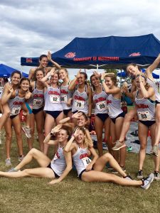 Fins up with track team