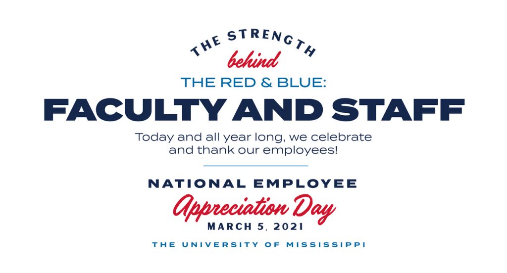 Note of gratitude on National Employee Appreciation Day 2021 - Office of  the Chancellor